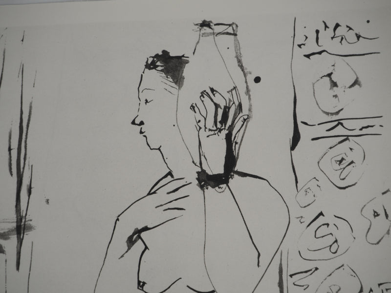 Pablo PICASSO : Le peintre et la muse au vase, Héliogravure originale (photo de détail 3) - Crédit photo : Galerie Art.Paris