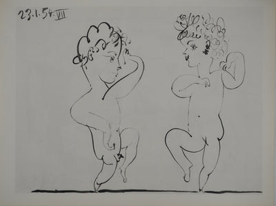 Pablo PICASSO : Putti dansant, Héliogravure originale (vue générale) - Crédit photo : Galerie Art.Paris