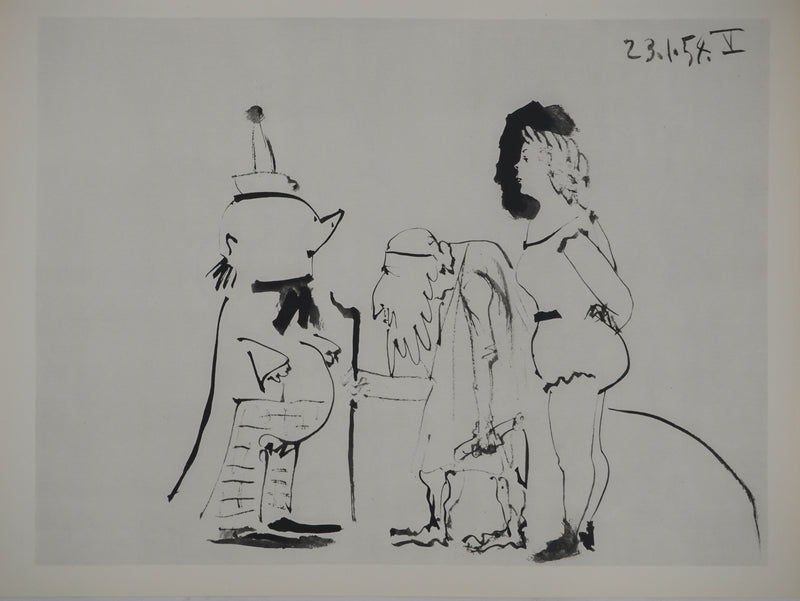 Pablo PICASSO : Rencontre surréaliste, Héliogravure originale (vue générale) - Crédit photo : Galerie Art.Paris