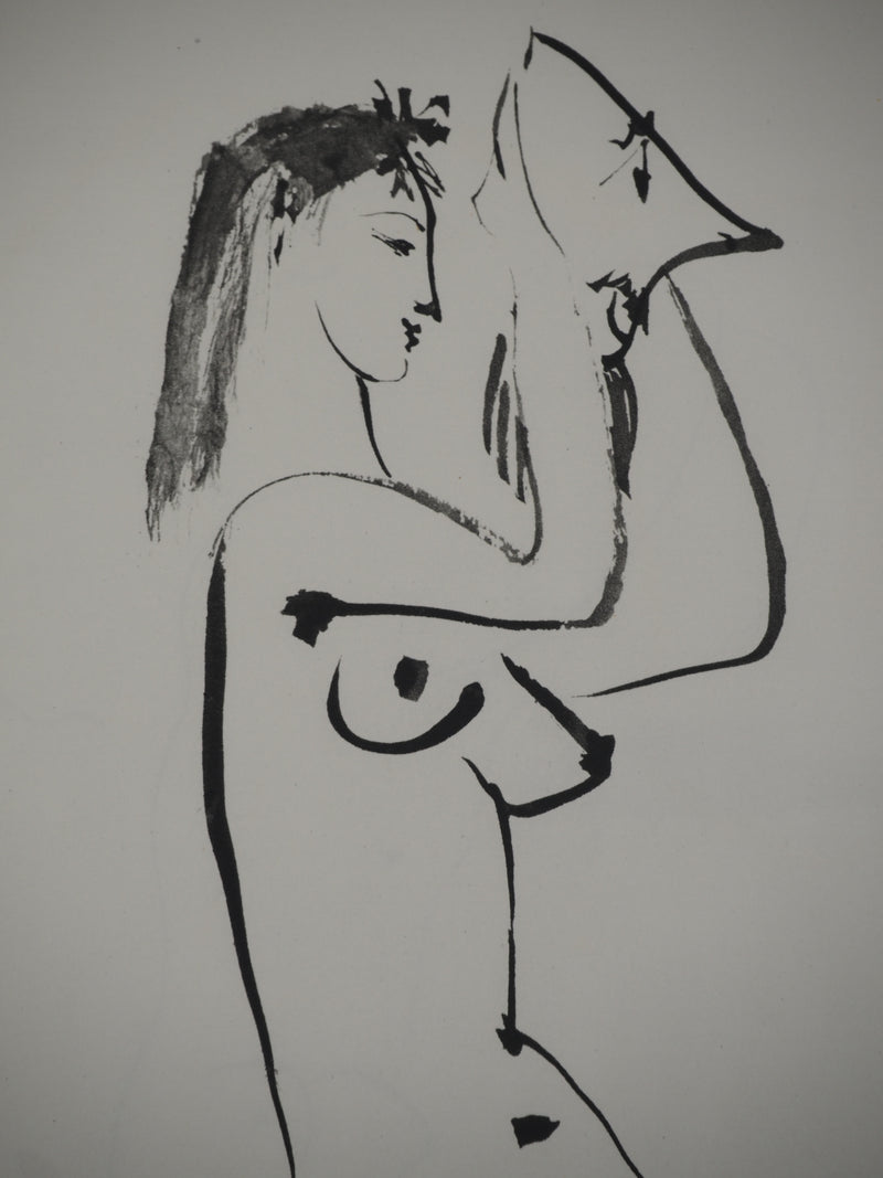 Pablo PICASSO : Les deux femmes aux masques antique, Héliogravure originale (photo de détail 6) - Crédit photo : Galerie Art.Paris