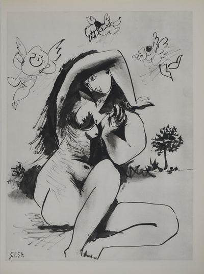 Pablo PICASSO : Le tourment des amours, Héliogravure originale (vue générale) - Crédit photo : Galerie Art.Paris