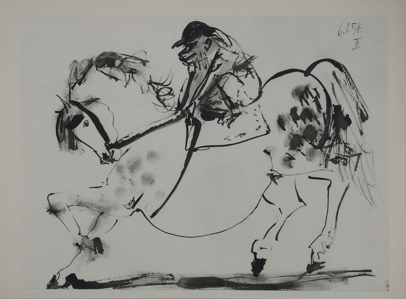 Pablo PICASSO : Le singe en jockey, Héliogravure originale (vue générale) - Crédit photo : Galerie Art.Paris