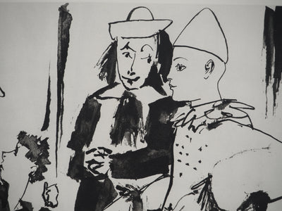 Pablo PICASSO : Le portrait de l'athlète et muse en admiration, Héliogravure originale (photo de détail 5) - Crédit photo : Galerie Art.Paris