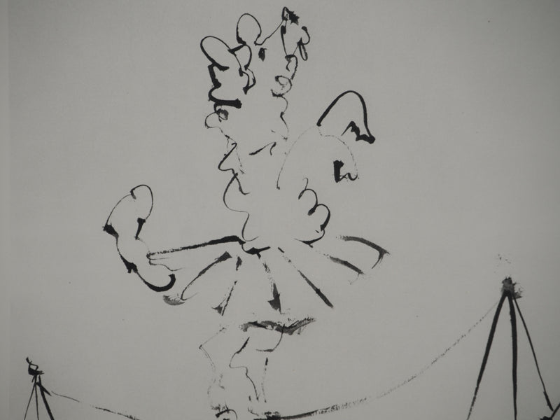 Pablo PICASSO : Le numéro de cirque au petit chien, Héliogravure originale (photo de détail 3) - Crédit photo : Galerie Art.Paris