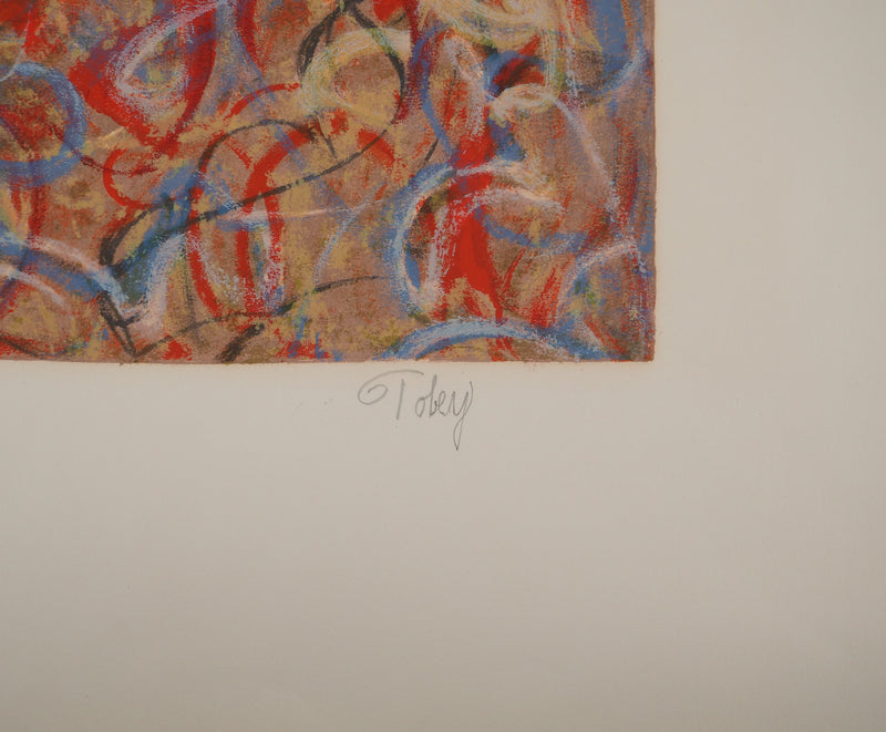 Mark TOBEY : Rêve incandescent, Lithographie originale (photo de détail 2) - Crédit photo : Galerie Art.Paris