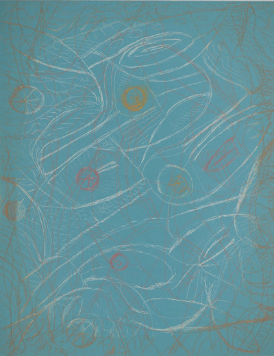 Mark TOBEY : Mélancolie marine, Lithographie originale (photo de détail 4) - Crédit photo : Galerie Art.Paris