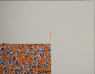 Mark TOBEY : Chaleur ardente , Sérigraphie originale (photo de détail 9) - Crédit photo : Galerie Art.Paris