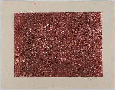 Mark TOBEY : Sous la lumière pourpre, Lithographie originale (vue générale) - Crédit photo : Galerie Art.Paris