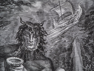 Albert DECARIS : Femme et faune, Gravure originale (photo de détail 5) - Crédit photo : Galerie Art.Paris