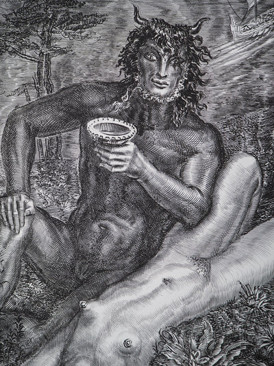 Albert DECARIS : Femme et faune, Gravure originale (photo de détail 6) - Crédit photo : Galerie Art.Paris