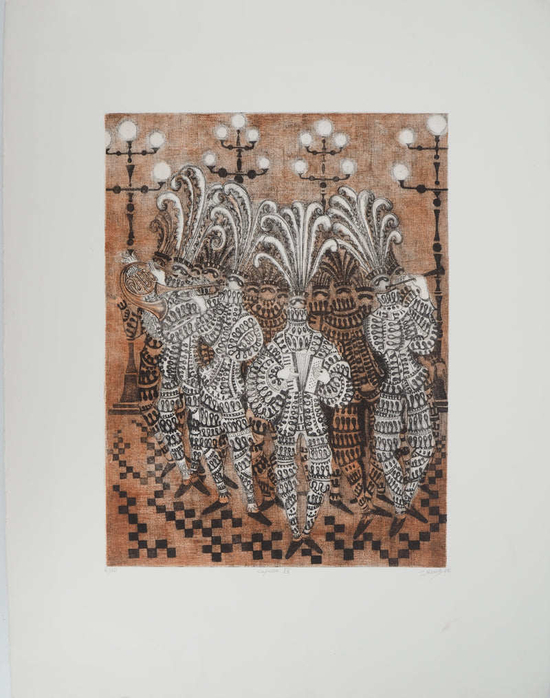 Jean HAECK : Caprice IV, Gravure originale (vue générale) - Crédit photo : Galerie Art.Paris