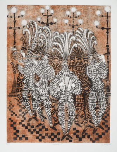 Jean HAECK : Caprice IV, Gravure originale (photo de détail 2) - Crédit photo : Galerie Art.Paris