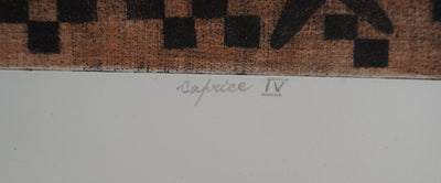 Jean HAECK : Caprice IV, Gravure originale (photo de détail 7) - Crédit photo : Galerie Art.Paris