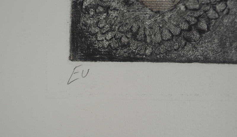 France DUMAS : Etude de visages, Gravure originale (photo de détail 5) - Crédit photo : Galerie Art.Paris
