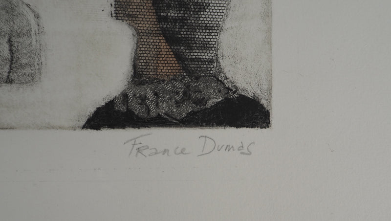 France DUMAS : Etude de visages, Gravure originale (photo de détail 6) - Crédit photo : Galerie Art.Paris