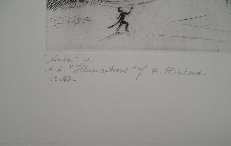 Jeanne ESMEIN : Aube, Gravure originale (photo de détail 5) - Crédit photo : Galerie Art.Paris
