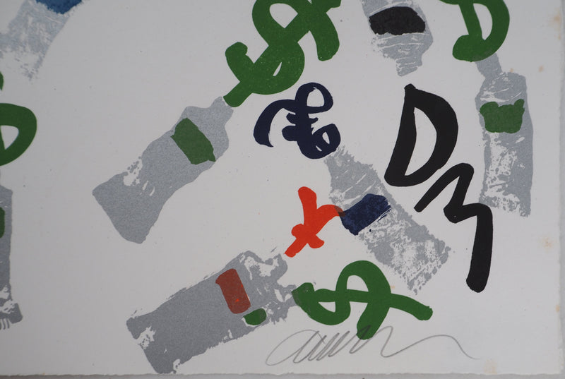 ARMAN : Hommage à la peinture, Currency, Lithographie originale signée