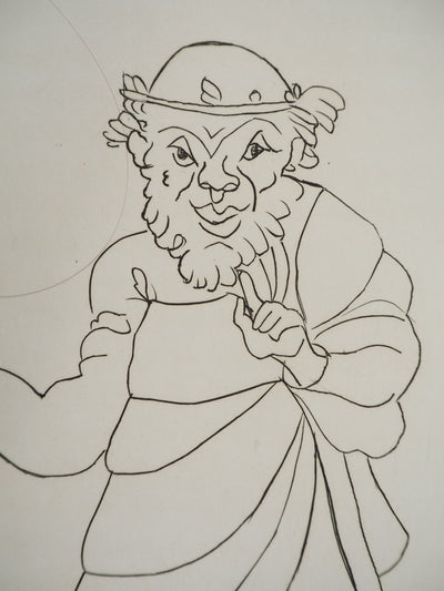 André DERAIN : Vieil homme se promenant, Gravure originale (photo de détail 5) - Crédit photo : Galerie Art.Paris