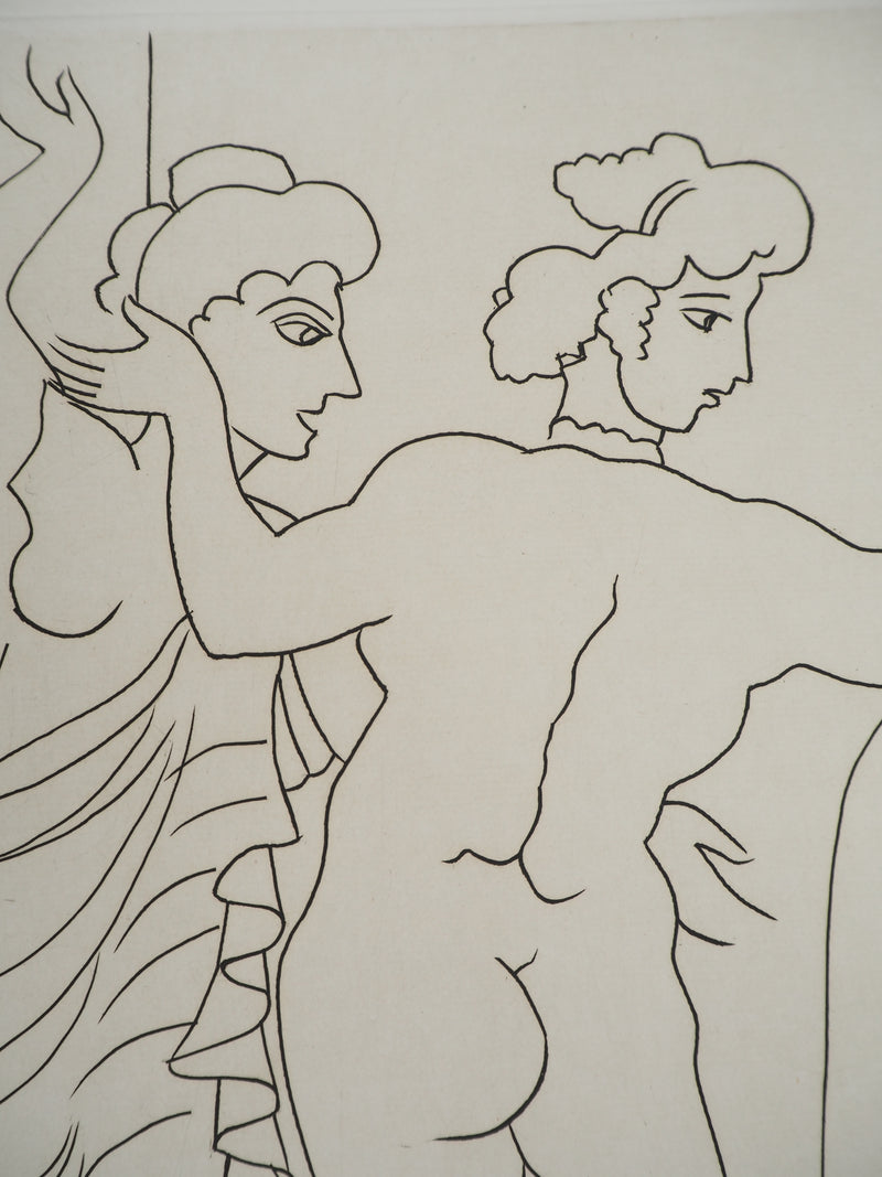 André DERAIN : Représentation théâtrale, Gravure originale (photo de détail 4) - Crédit photo : Galerie Art.Paris