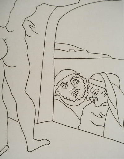 André DERAIN : Représentation théâtrale, Gravure originale (photo de détail 5) - Crédit photo : Galerie Art.Paris
