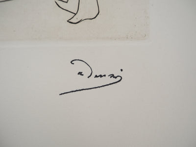 André DERAIN : Réunion secrète, Gravure originale (photo de détail 2) - Crédit photo : Galerie Art.Paris