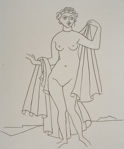 André DERAIN : Jeune femme dévêtue, Gravure originale (photo de détail 4) - Crédit photo : Galerie Art.Paris