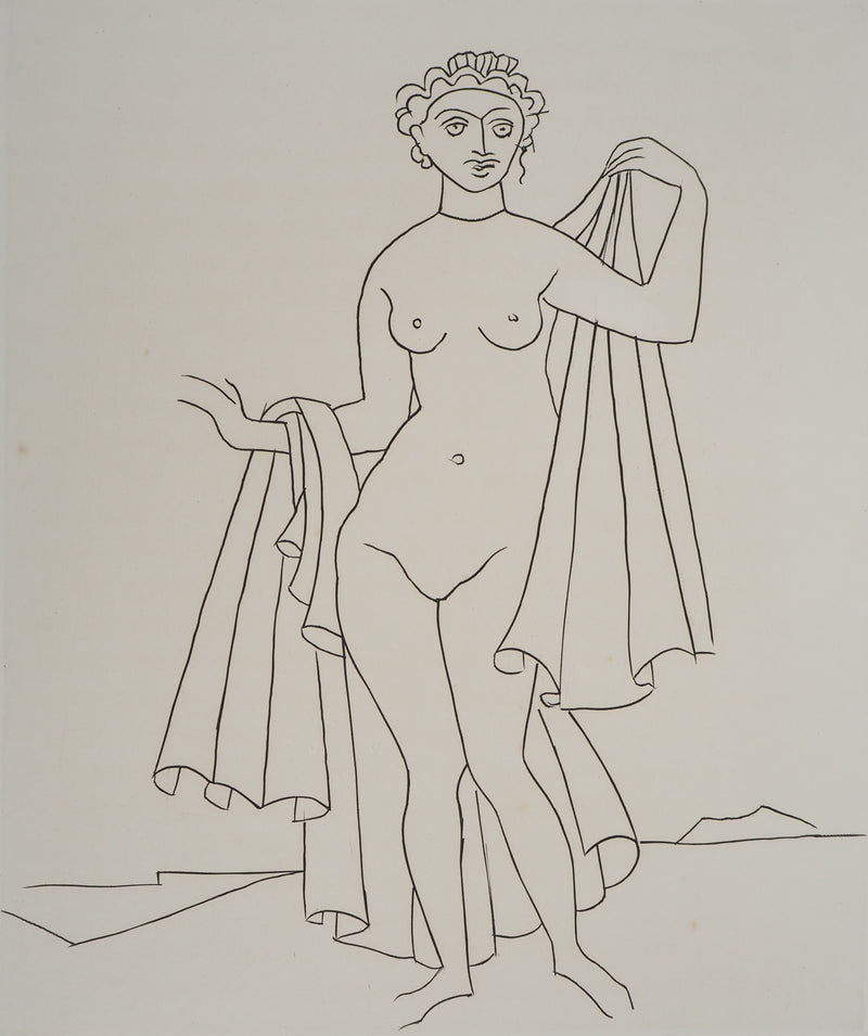 André DERAIN : Jeune femme dévêtue, Gravure originale (photo de détail 4) - Crédit photo : Galerie Art.Paris