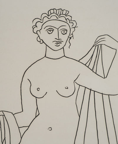 André DERAIN : Jeune femme dévêtue, Gravure originale (photo de détail 3) - Crédit photo : Galerie Art.Paris