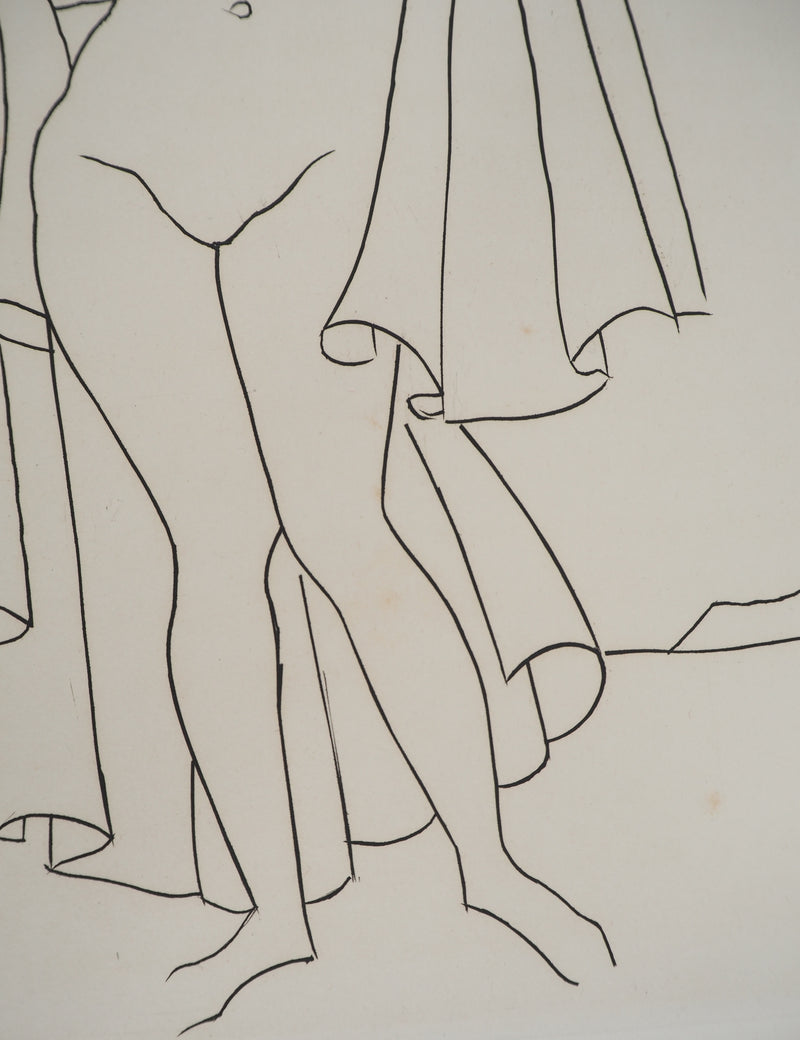 André DERAIN : Jeune femme dévêtue, Gravure originale (photo de détail 5) - Crédit photo : Galerie Art.Paris