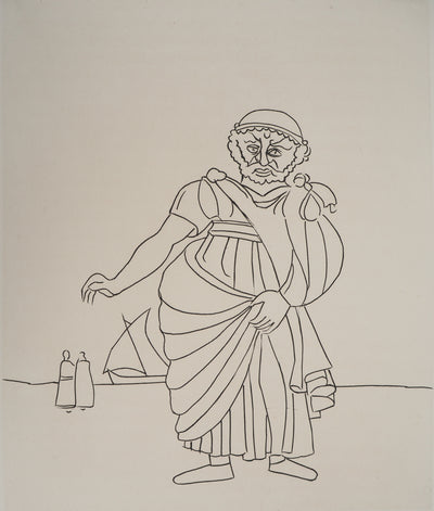 André DERAIN : Le vieil homme sur le port, Gravure originale (photo de détail 3) - Crédit photo : Galerie Art.Paris