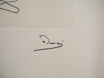 André DERAIN : Le vieil homme sur le port, Gravure originale (photo de détail 2) - Crédit photo : Galerie Art.Paris