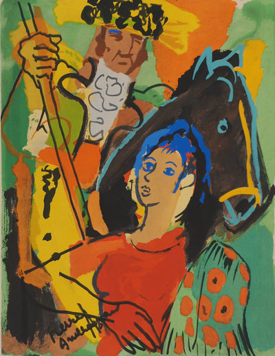 Pierre AMBROGIANI : La Corrida, Lithographie originale (photo de détail 3) - Crédit photo : Galerie Art.Paris