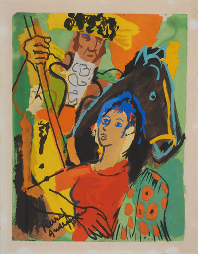 Pierre AMBROGIANI : La Corrida, Lithographie originale (vue générale) - Crédit photo : Galerie Art.Paris