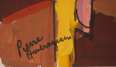Pierre AMBROGIANI : Femme jouant du piano, Gouache originale (photo de détail 2) - Crédit photo : Galerie Art.Paris
