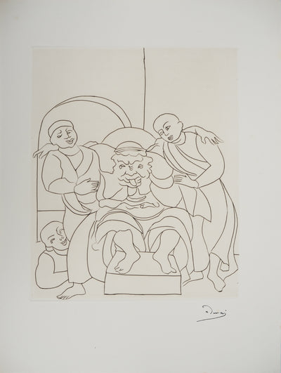 André DERAIN : Un trop joyeux festin, Gravure originale (vue générale) - Crédit photo : Galerie Art.Paris