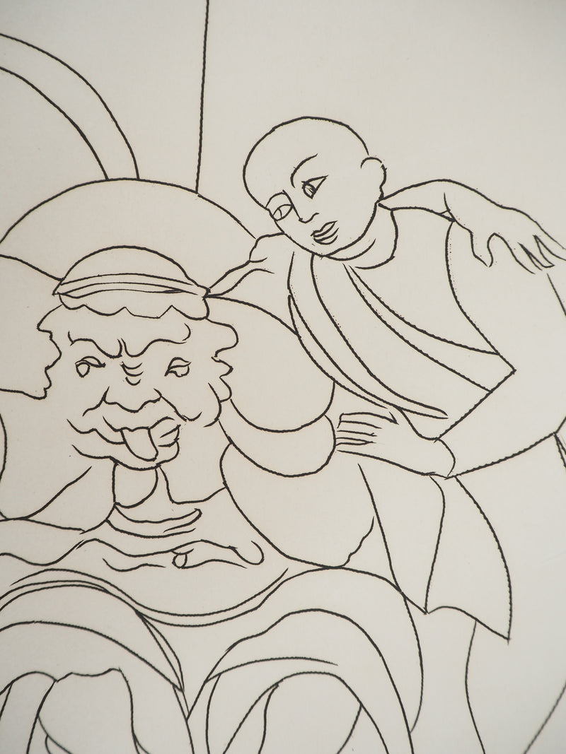 André DERAIN : Un trop joyeux festin, Gravure originale (photo de détail 4) - Crédit photo : Galerie Art.Paris