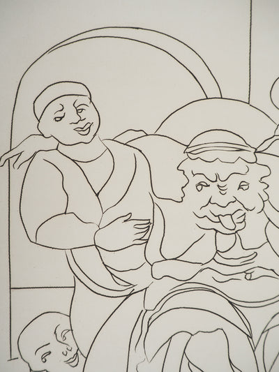 André DERAIN : Un trop joyeux festin, Gravure originale (photo de détail 5) - Crédit photo : Galerie Art.Paris
