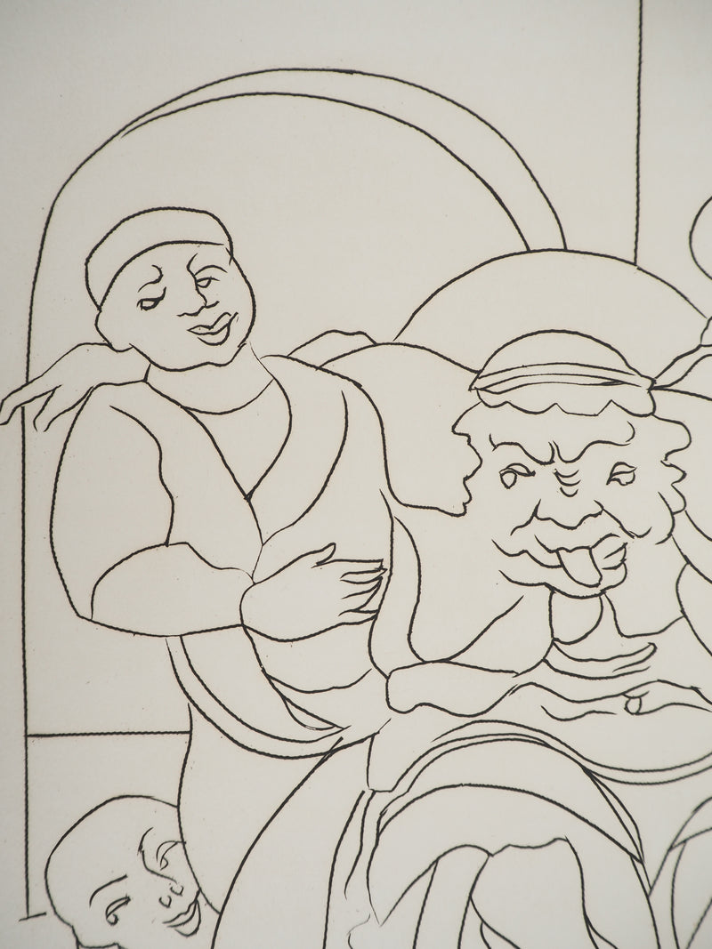 André DERAIN : Un trop joyeux festin, Gravure originale (photo de détail 5) - Crédit photo : Galerie Art.Paris