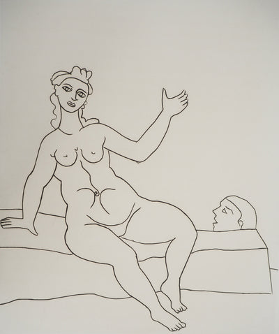 André DERAIN : Grand nu et amant caché, Gravure originale (photo de détail 3) - Crédit photo : Galerie Art.Paris