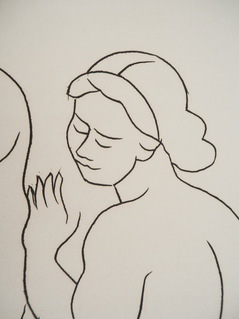 André DERAIN : Au vestiaire : Femmes qui discutent, Gravure originale (photo de détail 6) - Crédit photo : Galerie Art.Paris