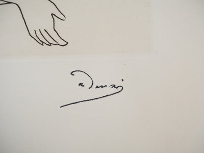 André DERAIN : Au vestiaire : Femmes qui discutent, Gravure originale (photo de détail 2) - Crédit photo : Galerie Art.Paris