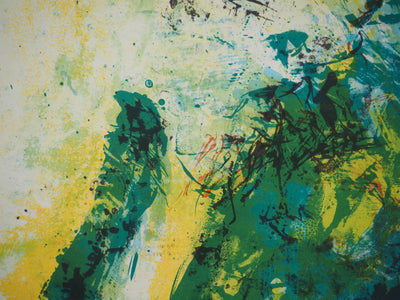 Wou-Ki ZAO : Forêt abstraite, Affiche originale (photo de détail 4) - Crédit photo : Galerie Art.Paris