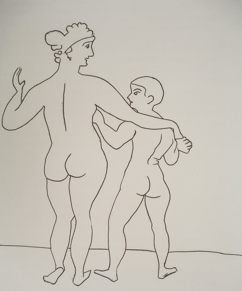 André DERAIN : Femme et jeune homme, Gravure originale (photo de détail 3) - Crédit photo : Galerie Art.Paris