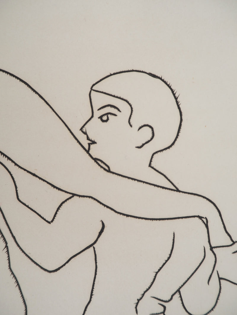 André DERAIN : Femme et jeune homme, Gravure originale (photo de détail 6) - Crédit photo : Galerie Art.Paris