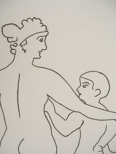 André DERAIN : Femme et jeune homme, Gravure originale (photo de détail 4) - Crédit photo : Galerie Art.Paris