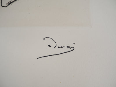 André DERAIN : Femme et jeune homme, Gravure originale (photo de détail 2) - Crédit photo : Galerie Art.Paris
