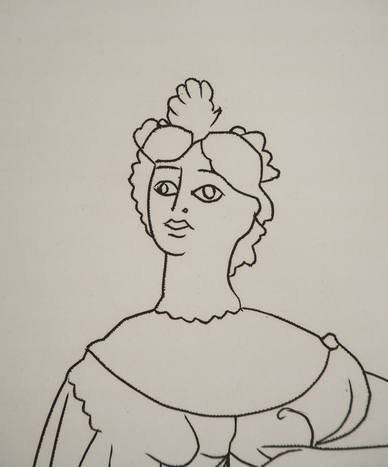 André DERAIN : Femme en grande robe, Gravure originale (photo de détail 5) - Crédit photo : Galerie Art.Paris