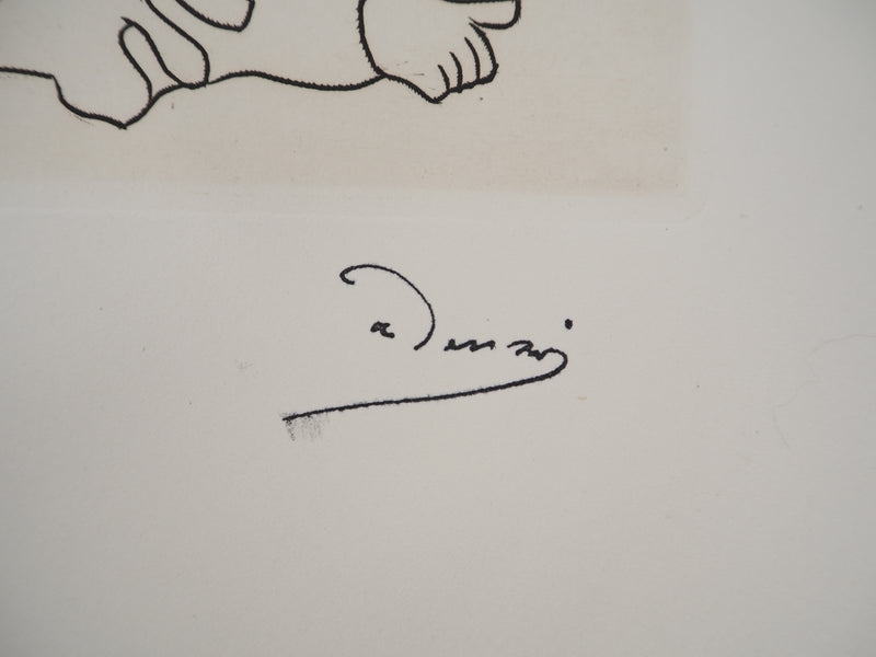 André DERAIN : Femme en grande robe, Gravure originale (photo de détail 2) - Crédit photo : Galerie Art.Paris