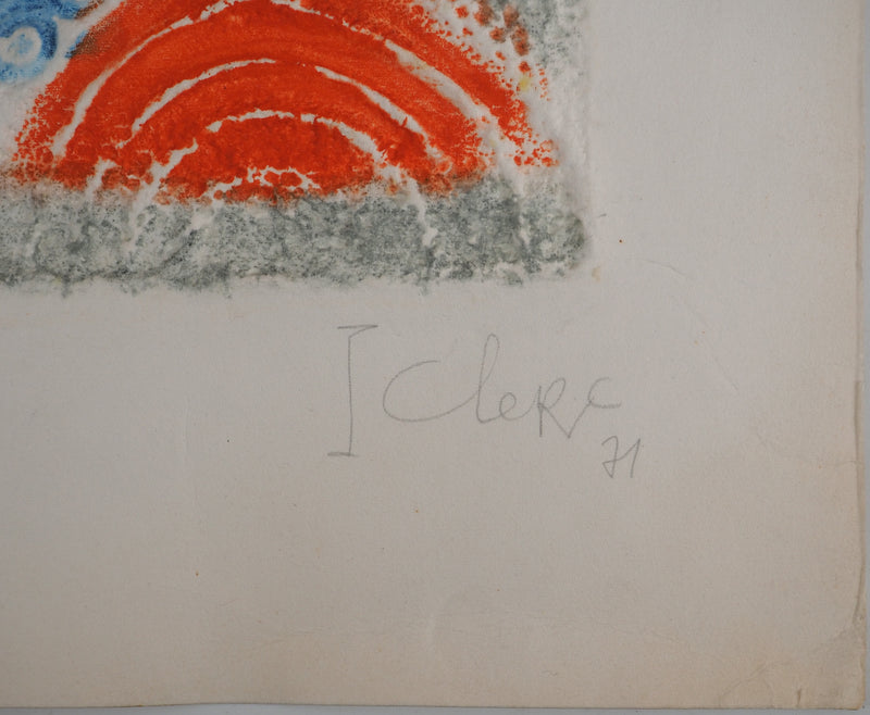 Pierre CLERC : Kabuki,, Gravure originale (photo de détail 2) - Crédit photo : Galerie Art.Paris
