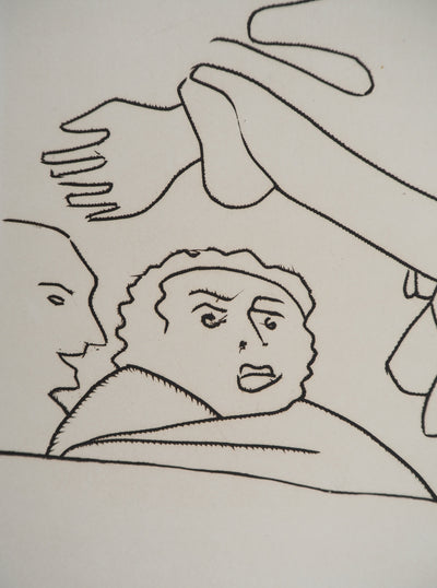 André DERAIN : Le comédien en pleine folie, Gravure originale (photo de détail 5) - Crédit photo : Galerie Art.Paris